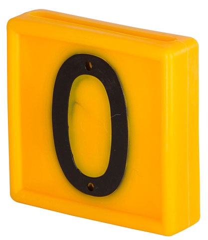 Номерной блок 0, жёлтый