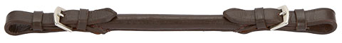 Ручка для держания в седле, коричневая, кожа